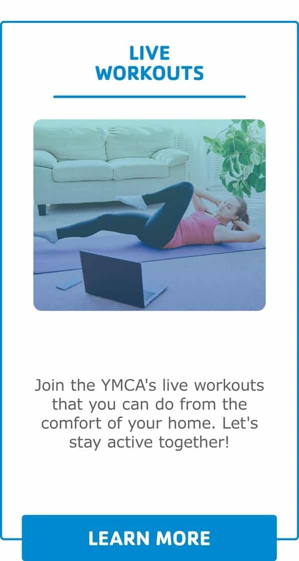 Virtual Y Webpage Images on demand live workouts